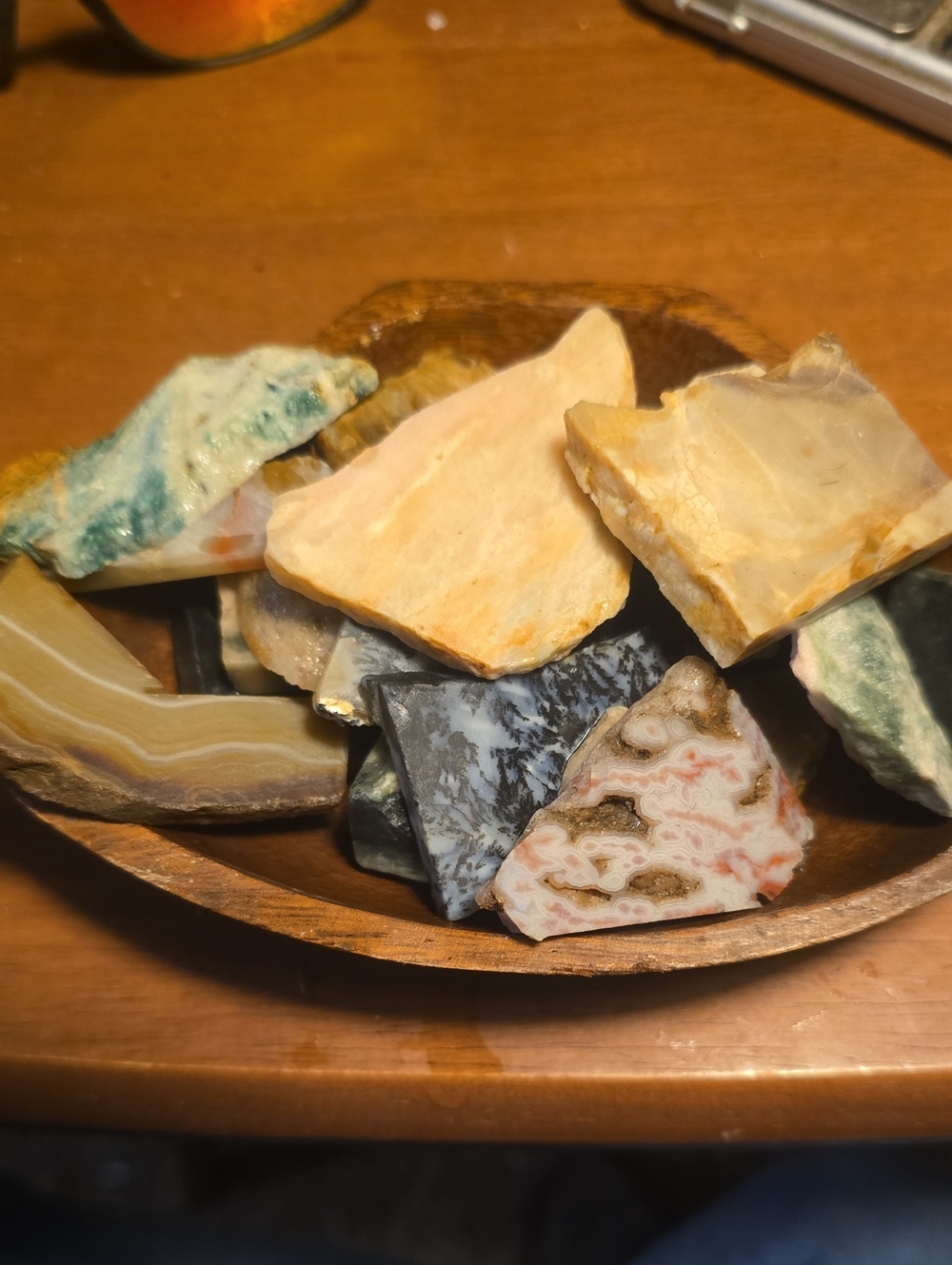 Natural Mixed Lapidary Small Slabs 1 Lb